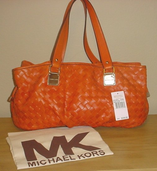 michael kors satchel orange