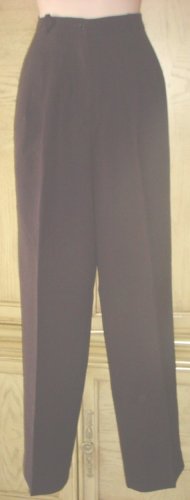 New MISSES Katherine Kelly WOOL PANTS SLACKS Size 4 BROWN Fully Lined
