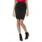 NWT ZAC POSEN RUCHED PENCIL SKIRT Ladies Size XS BLACK Zipper Detail