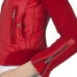 NWT Zac Posen  MOTORCYCLE JACKET Ladies Coat LARGE Leather/Suede RED