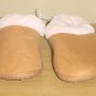 NEW Ladies DEARFOAMS PLUSH SLIPPERS Microsuede Memory Foam Clog SIZE 7 CAMEL