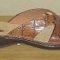 NEW Ladies CLARKS SANDALS Leather Shoes SIZE 11M CHESTNUT BROWN Slides
