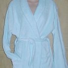 NEW Ladies PLUSH SPA BATH ROBE with POCKETS One Size Fits All SOFT BLUE