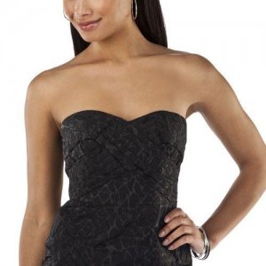 JEAN PAUL GAULTIER DRESS Size 5 BLACK Strapless Cocktail Mini
