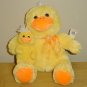 NWT  MOM and BABY CHICK PLUSH TOY Easter Stuffed Animal YELLOW Gift Nursery Decor