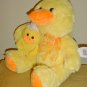 NWT  MOM and BABY CHICK PLUSH TOY Easter Stuffed Animal YELLOW Gift Nursery Decor
