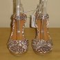 NEW Womens CHEETAH WEDGE SANDALS Old Navy Platform Wood Heels 10M Shoes