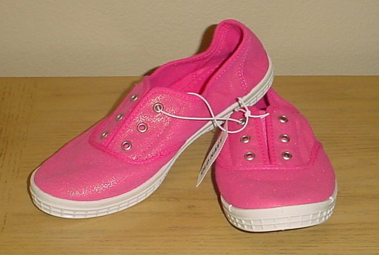 NEW Old Navy LACELESS SNEAKERS Ladies Slip-on Shoes 8M PINK