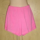 NWT ATHLETIC CHEER GYM DANCE SHORTS Ladies Point Sportswear LARGE Pink