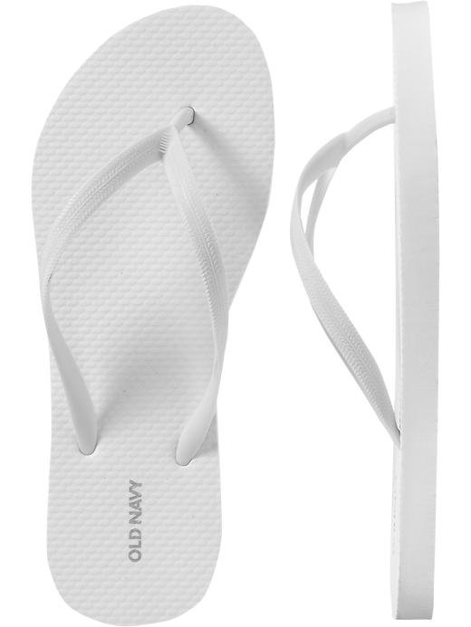 NEW LADIES Old  Navy FLIP FLOPS Thong Sandals  SIZE 9M WHITE 