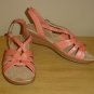 NEW Bare Traps STRAPPY SANDALS Ladies Jacee Comfort Shoes 11M CORAL Leather