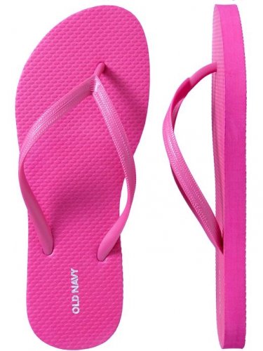 NEW Old Navy FLIP FLOPS Ladies Thong Sandals SIZE 11 NEON PINK Shoes