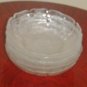 NEW Arcorac DISH SET Assiette Fleur 6 PIECE SET French Clear Glass dessert nuts candy bowls