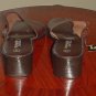 NEW Ladies SANDALS Montego Bay Leather Heels Slides 11M BROWN