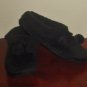 NIB Womes SLIPPERS Dearfoams Plush Lined XL 11-12M BLACK Indoor/Outdoor Shoes
