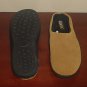 New MENS SLIPPERS Gold Toe Memory Foam Scuffs SIZE 10M CAMEL Indoor/Outdoor Sole Shoes