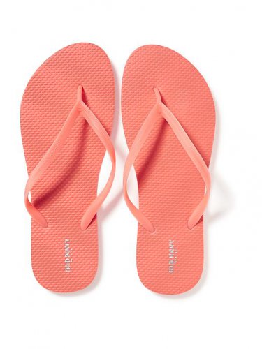 New Womens Old Navy Flip Flops Thong Sandals Size 8m Coral Shoes