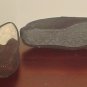 NIB Kirkland MENS SLIPPERS Shearling Lined Shoes SIZE 10M BROWN Suede Indoor/Outdoor