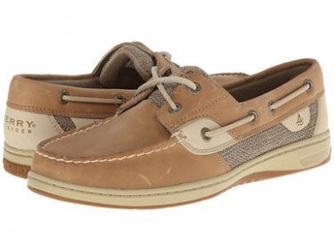 NEW Ladies SPERRY SHOES Bluefish Casual Boat SIZE 11M LEATHER TAN