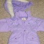 NEW Girls PUFFER COAT Toddler Outbrook Kids Hooded Jacket SIZE 2T Lavendar