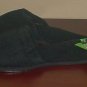 NWT Ladies SLIPPERS  Cotton Terry Scuffs SIZE 9.5-10.5M BLACK