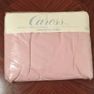 NWT Caress FITTED SHEET Solid Cotton Blend TWIN SIZE Rose Pink
