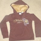 NEW Girls SIDEOUT GRAPHIC HOODIE Fur Trim Sweatshirt Top SIZE 16 BROWN Cotton/Spandex NEW Girls SIDEOUT GRAPHIC HOODIE Fur Trim Sweatshirt Top SIZE 16 BROWN Cotton/Spandex