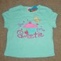 NWT Girls SHORT SET Looney Tunes 2 PIECES Size 6/6X Cotton AQUA BLUE