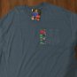 NWT Mens HANES POCKET T SHIRT XL BLUE Cotton Tee