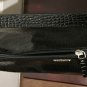 NWT Lauren RALPH LAUREN PURSE Croc Hobo Shoulder Bag Large BLACK