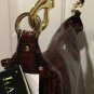 NWT RALPH LAUREN PURSE Croc Hobo Shoulder Bag Large BROWN