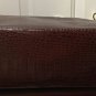 NWT RALPH LAUREN PURSE Croc Hobo Shoulder Bag Large BROWN