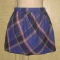 New LADIES PLAID SKIRT Old Navy Tartan Mini SIZE 10 PURPLE Lined