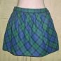 NEW Ladies PLAID SKIRT Old Navy Tartan Mini with Pockets SIZE 12 BLUE Fully Lined
