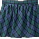 NEW Ladies Old Navy TARTAN PLAID SKIRT Mini with Pockets SIZE 6  BLUE/GREEN Fully Lined