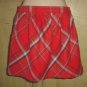 NEW Ladies Old Navy PLAID SKIRT Mini with Pockets SIZE 4 RED Lined