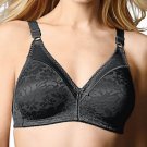 NWT BALI BRA 3372 Double Support Wire Free Spa Closure SIZE 40B BLACK