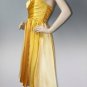 NWT Betsey Johnson DRESS Sunny Sweetheart SIZE 2 YELLOW OMBRE Cocktail Evening Occasion SILK
