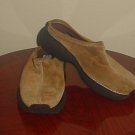 NEW Platform CLOGS SHOES Glacee Slip-On SIZE 7.5 CAMEL Suede