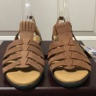 NWT Cobbie Cuddlers SANDALS Ladies Comfort Shoes SIZE 11 Camel Tan Leather