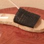Sunset ESPADRILLES Ladies Macrame Sandals SIZE 11 Slides Shoes BLACK