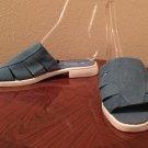 Ladies DENIM SANDALS Size 11 M Shoes BLUE Comfort Slides