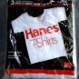 Mens HANES T-SHIRTS 3 Pack CREW NECK Short Sleeve XL Cotton WHITE NEW