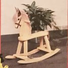 Kids Krew WOODEN ROCKING HORSE Toddler Toy with Mane and Tail NEW in BOX