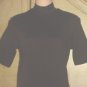 Harolds TURTLENECK DRESS Fitted Mid Calf Sheath SMALL 6/8 BROWN Stretch Knit