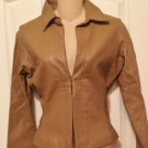 NEW Rampage LEATHER JACKET Ladies Coat Fully Lined SMALL Camel Tan