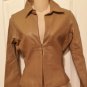 NEW Rampage LEATHER JACKET Ladies Coat Fully Lined SMALL Camel Tan