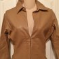 NEW Rampage LEATHER JACKET Ladies Coat Fully Lined SMALL Camel Tan