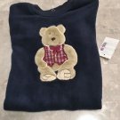 NEW Baby FLEECE SLEEPER Okie Dokie One Piece Infant Pajamas 18 Months NAVY BLUE