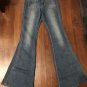 NWT Ladies JEANS Old Navy HI RISE RETRO FLARE Pants SIZE 0 BLUE Denim